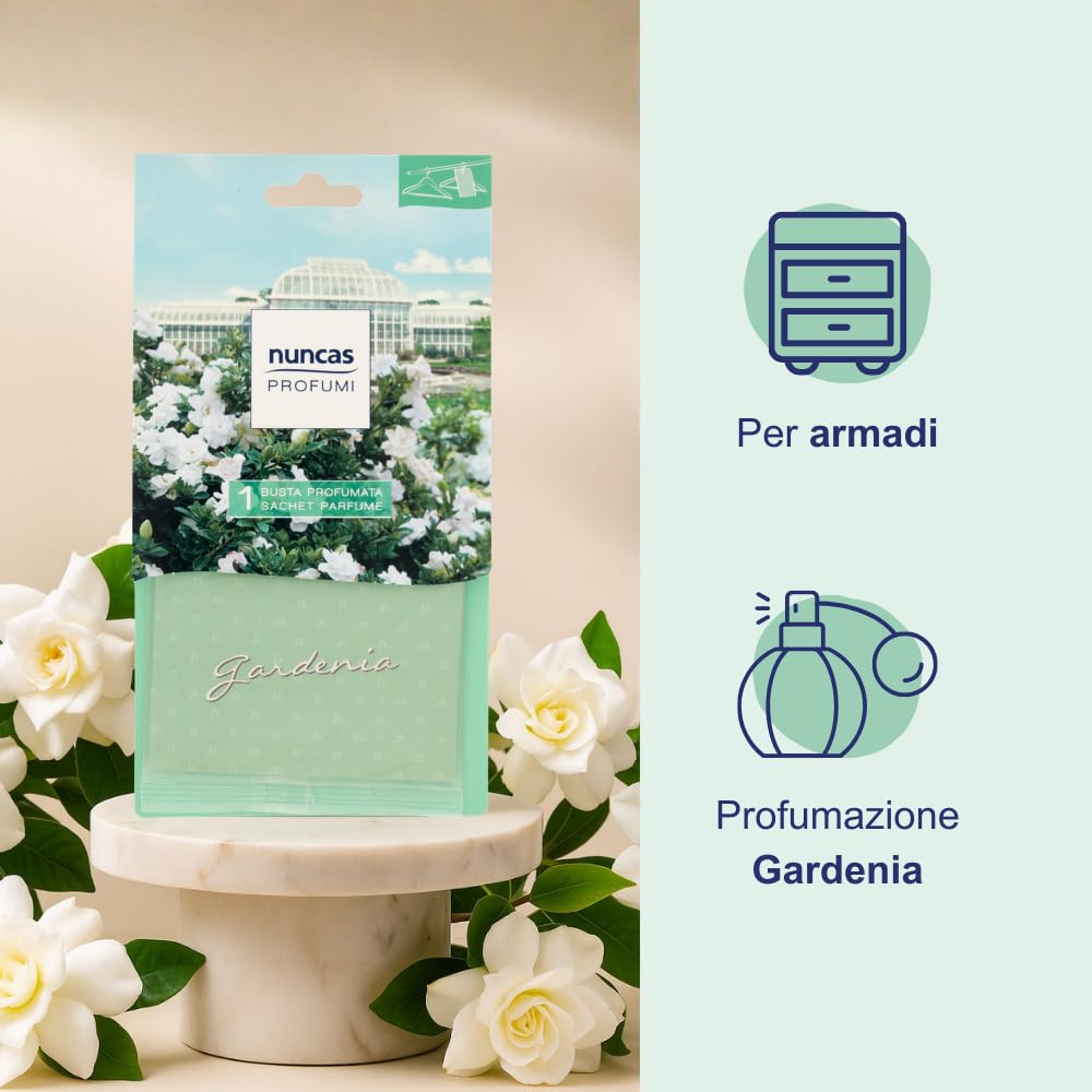 Nuncas Buste Profumate - per Armadi - Gardenia - 1 Pezzo