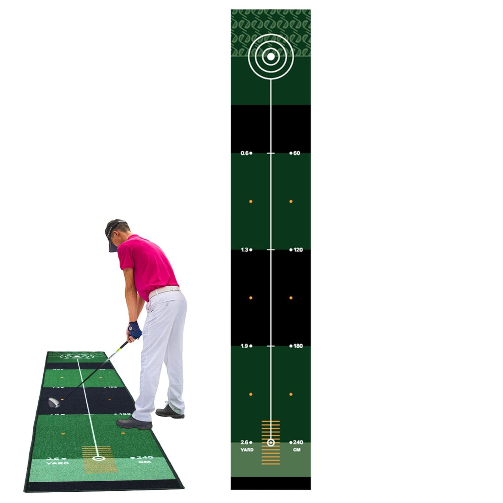 Golf-Übungsmatte – Golf-Putting-Matten | Übungsmatte für Golftrainer | Gefahren-Putting-Matte | Golfzubehör für Männer | Heimgolftraining und Übungsausrüstung für Männer, Frauen und alle Altersgru