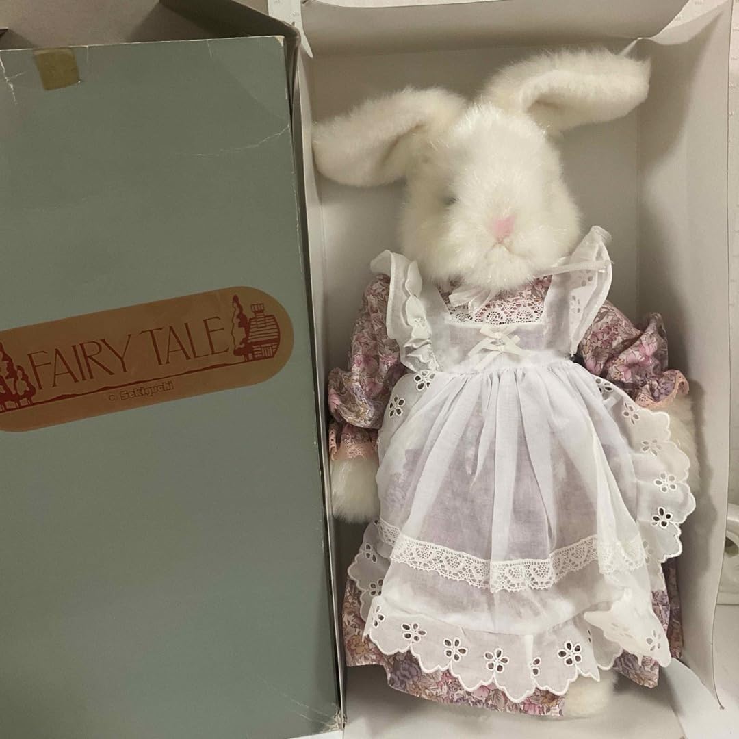 Amazon.co.jp: レトロぬいぐるみ セキグチ うさぎ ぬいぐるみ 白うさぎ