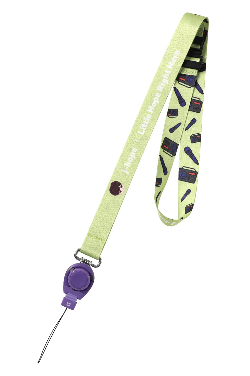 iFaceTinyTAN by BTS Quick Release Lanyard, Combo Neck Strap + Quick Release Ring,