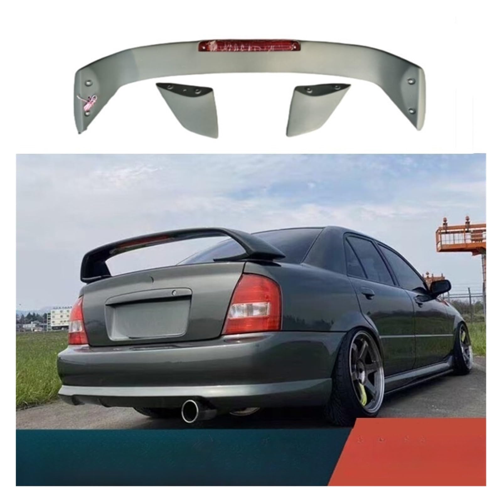 Heckspoiler Auto Automobilzubehör 3 kg Heckspoilerdeckel Bon Tuning-Teil HINTEN HECKFLÜGEL-SPOILERKAPPE Für 323 GT
