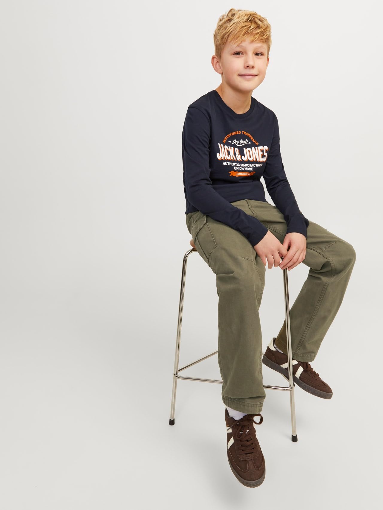 JACK & JONES Jpstkane Jjbarkley Cargo Pant Noos Jnr - bojówki Chłopcy