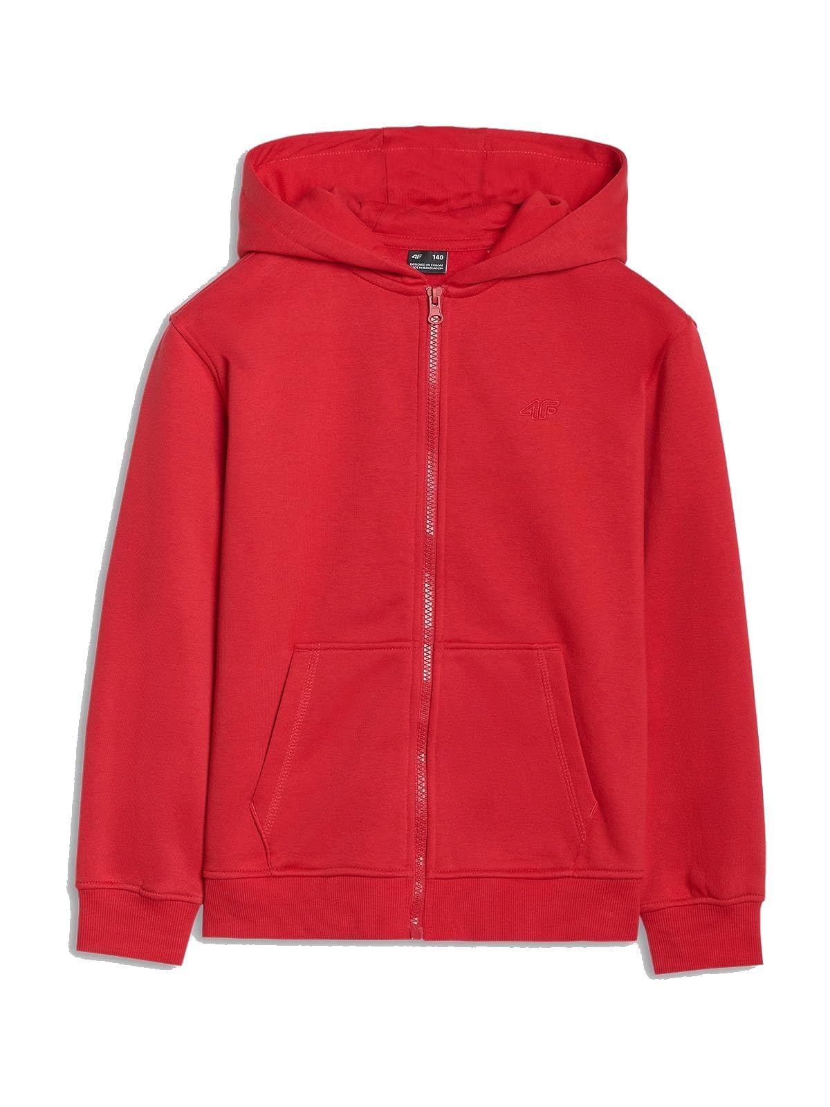 4F Bluza dresowa rozpinana z kapturem chłopięca