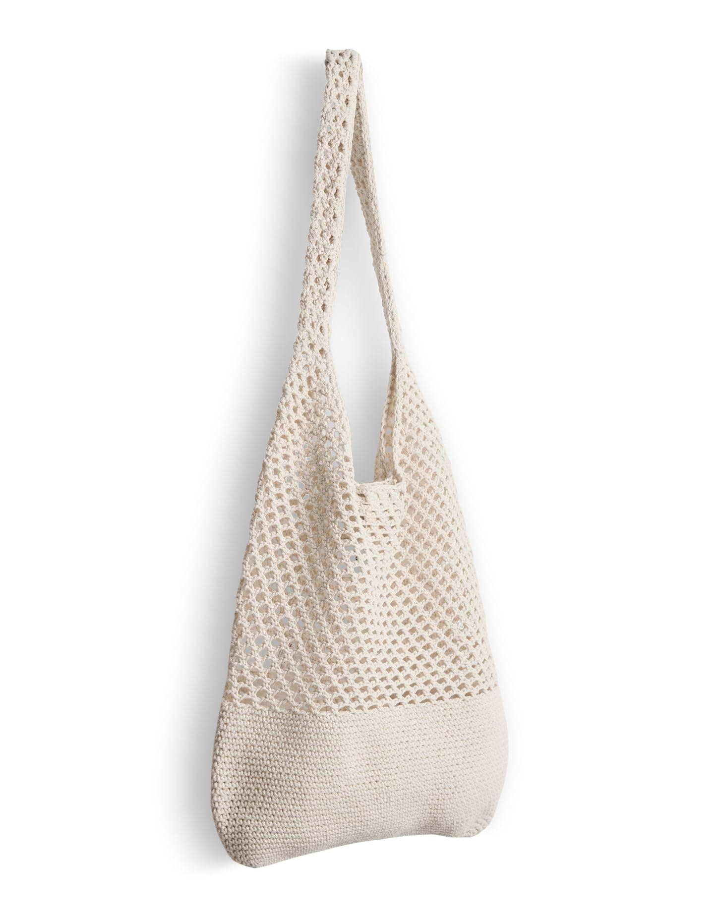 OPUS Aperle Shopper Tasche aus Webware mit Lochstruktur