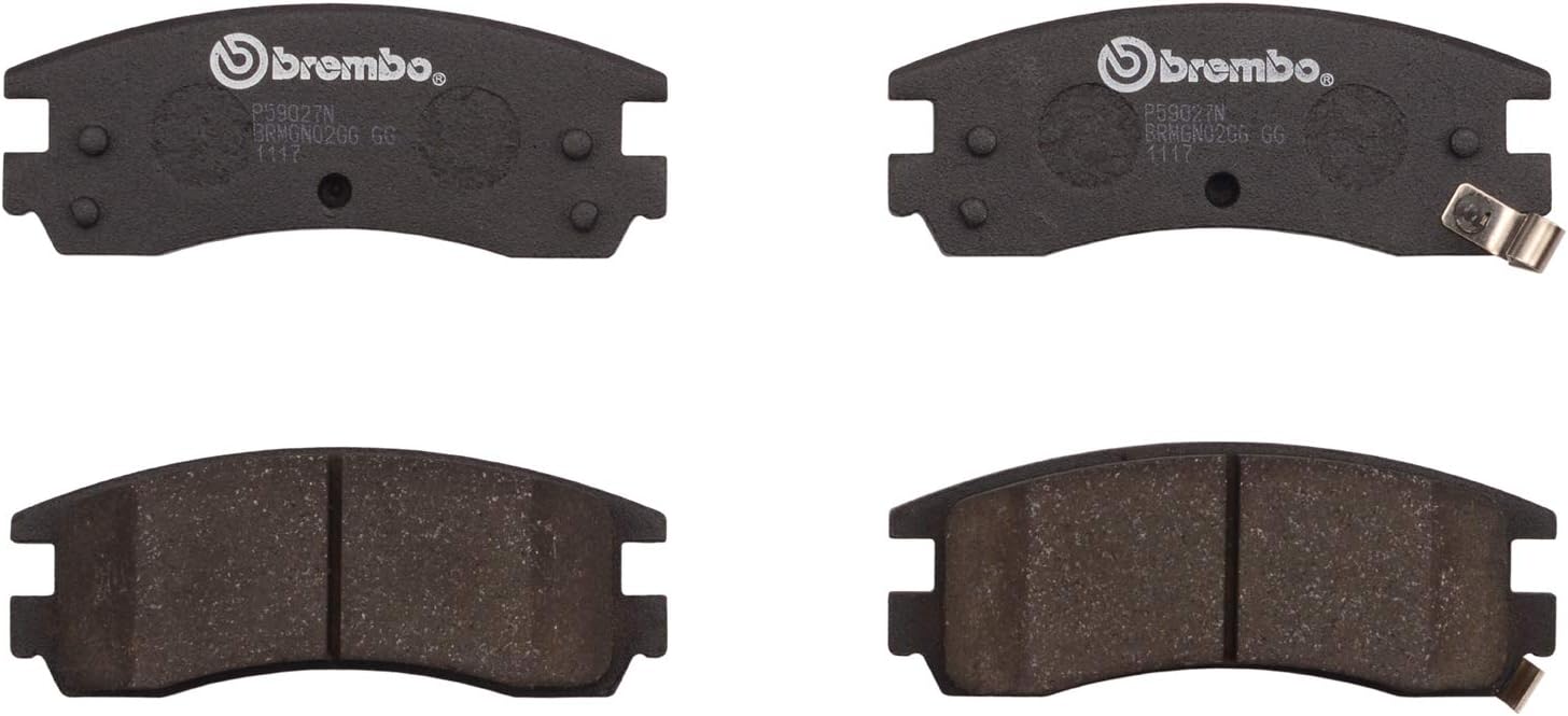 Brembo P59027N Premium Ceramic Rear Disc Brake Pad Set BUICK/BUICK (SGM)/CADILLAC/CHEVROLET/MEGA/OLDSMOBILE/OPEL/PONTIAC/SATURN/VAUXHALL OE# 1605939