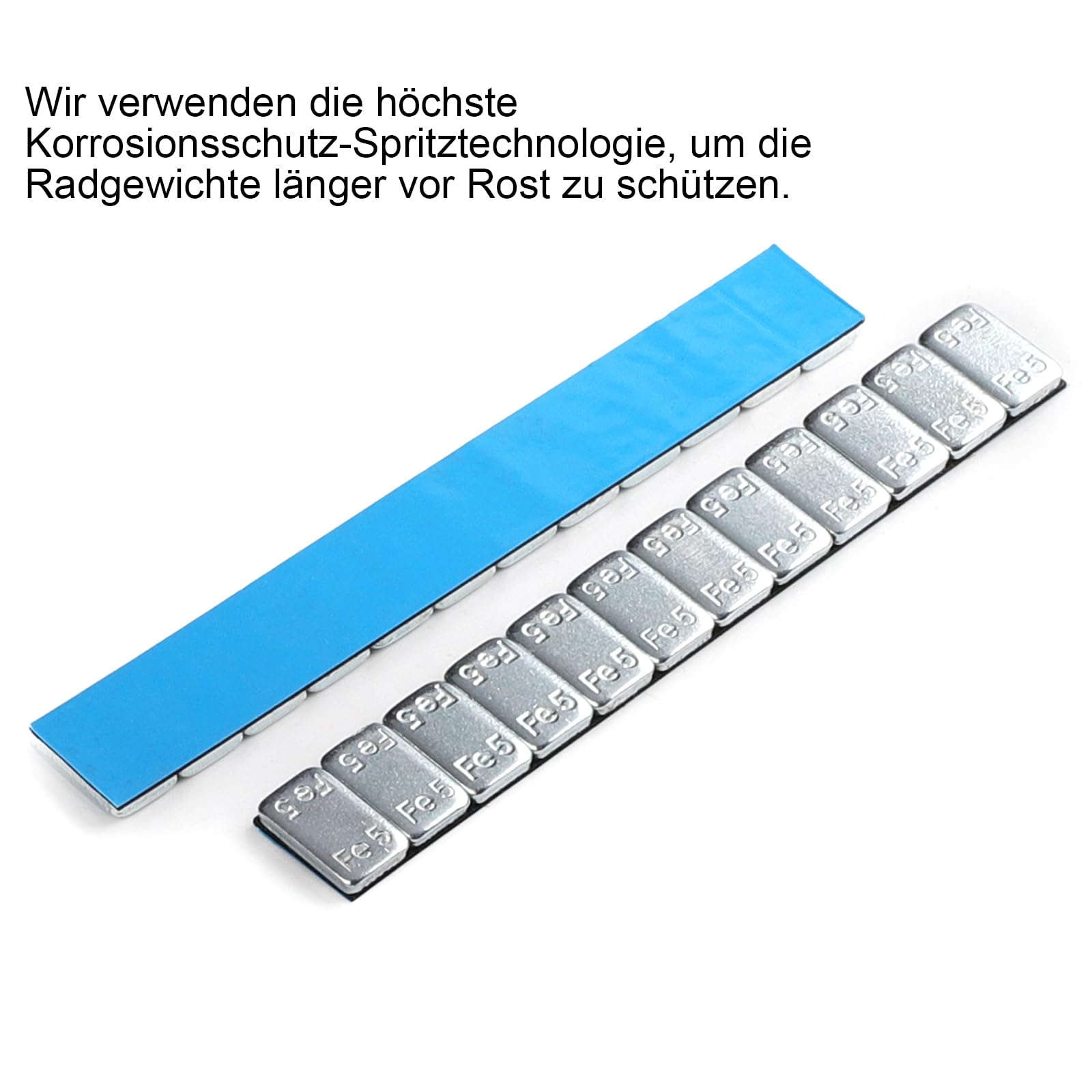 Pesi per Ruote 50 Barre Autoadesive 12 * 5g Zincate Rivestite in Plastica