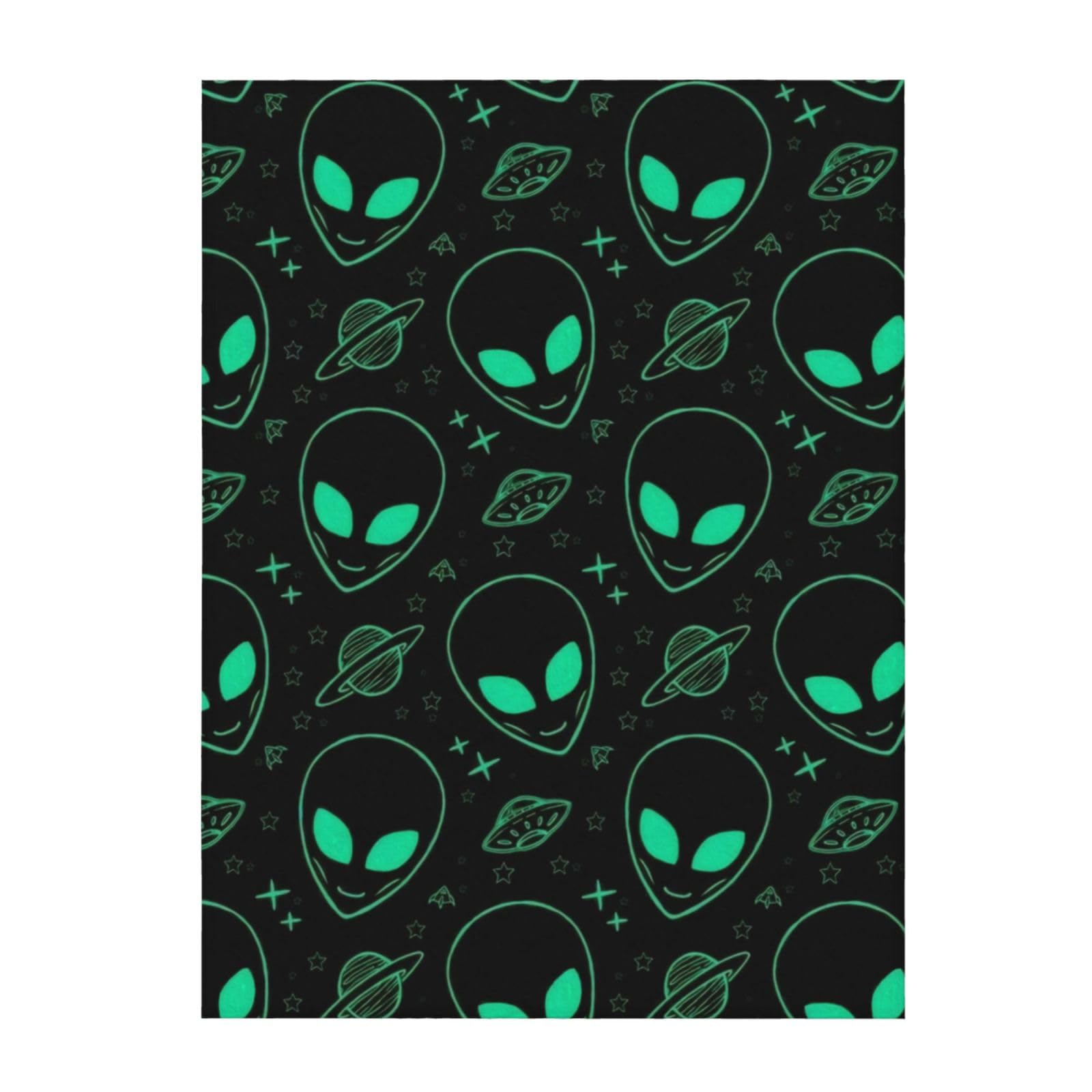 YFSGDLBN Aliens printed Flannel Blanket throw blanket lightweight plush blanket