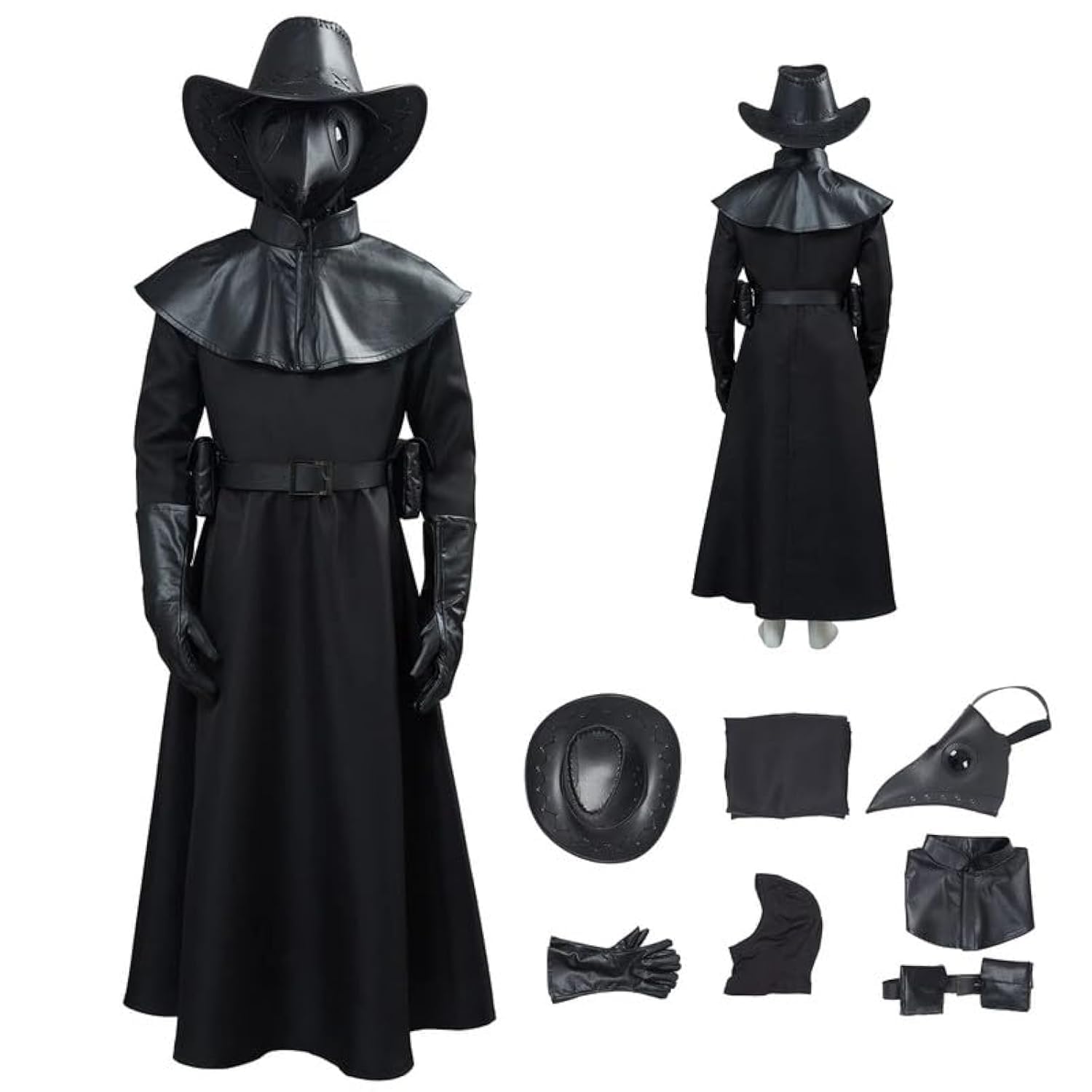 Kid Plague Doctor Costume Cosplay Outfit