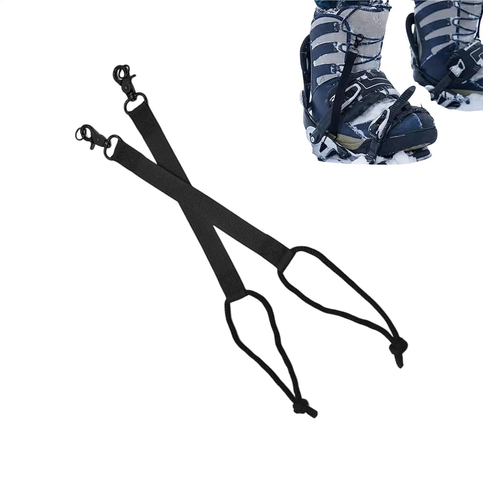 8pcs Snowboard Guinzagli Cinghia Sci Binding Cavo di Sicurezza Sostituzione Anti-Perso Cintura di Sicurezza Per Snowboard