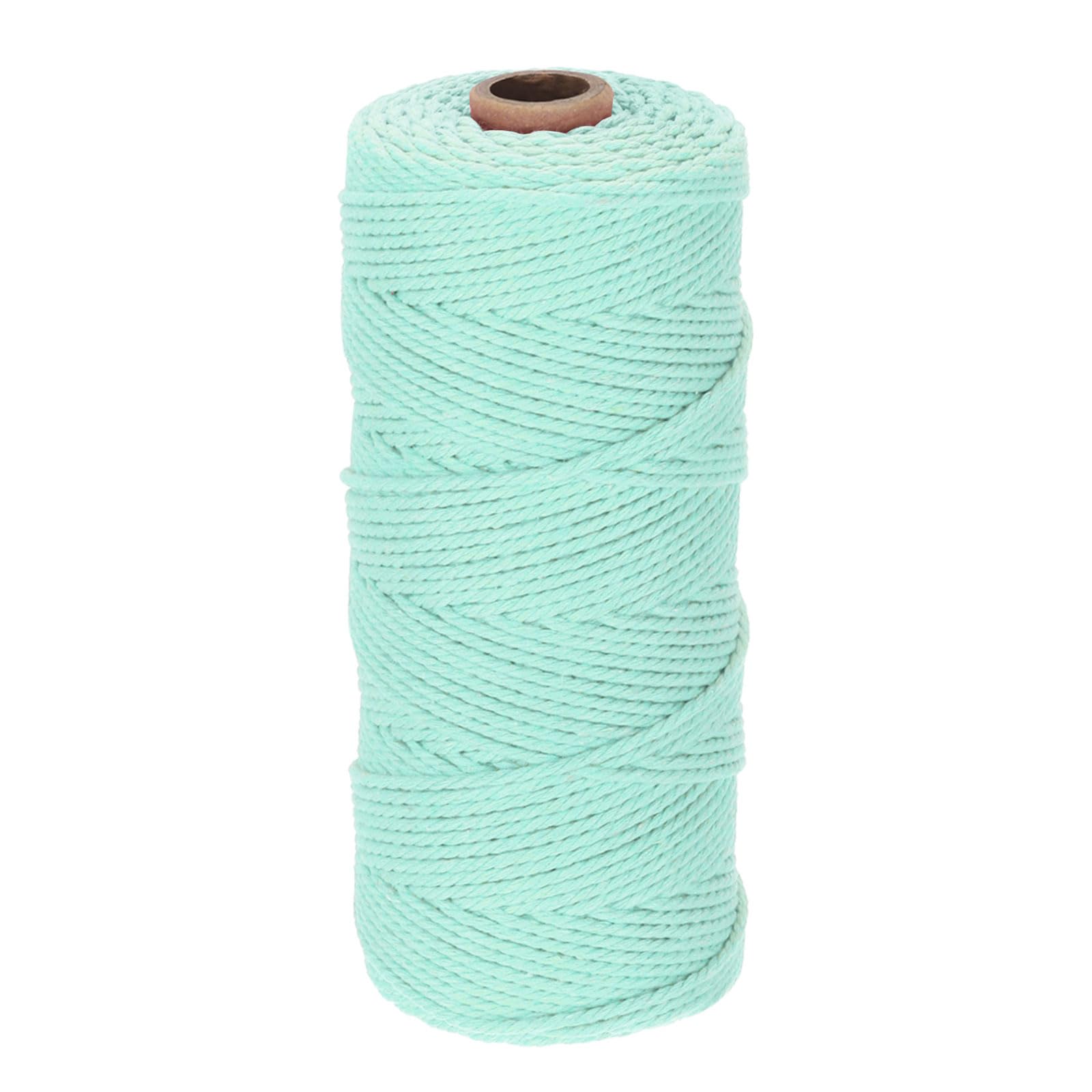DMiotech 2mm x 170M (186 Yard) Light Blue Natural Cotton Macrame Rope