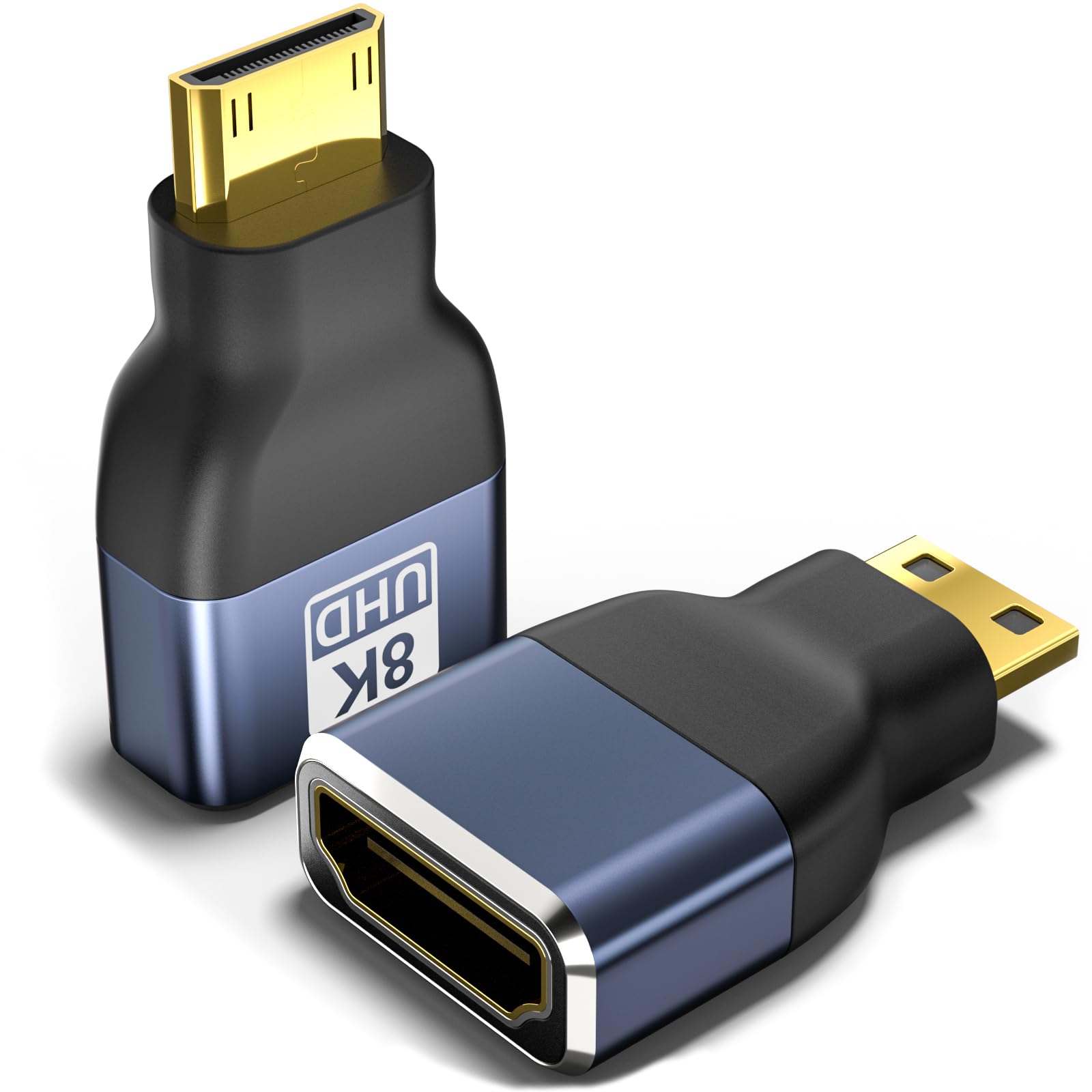 Amazon.com: Mini HDMI to HDMI Adapter 2-Pack, 8K@60Hz 4K@144Hz 2K
