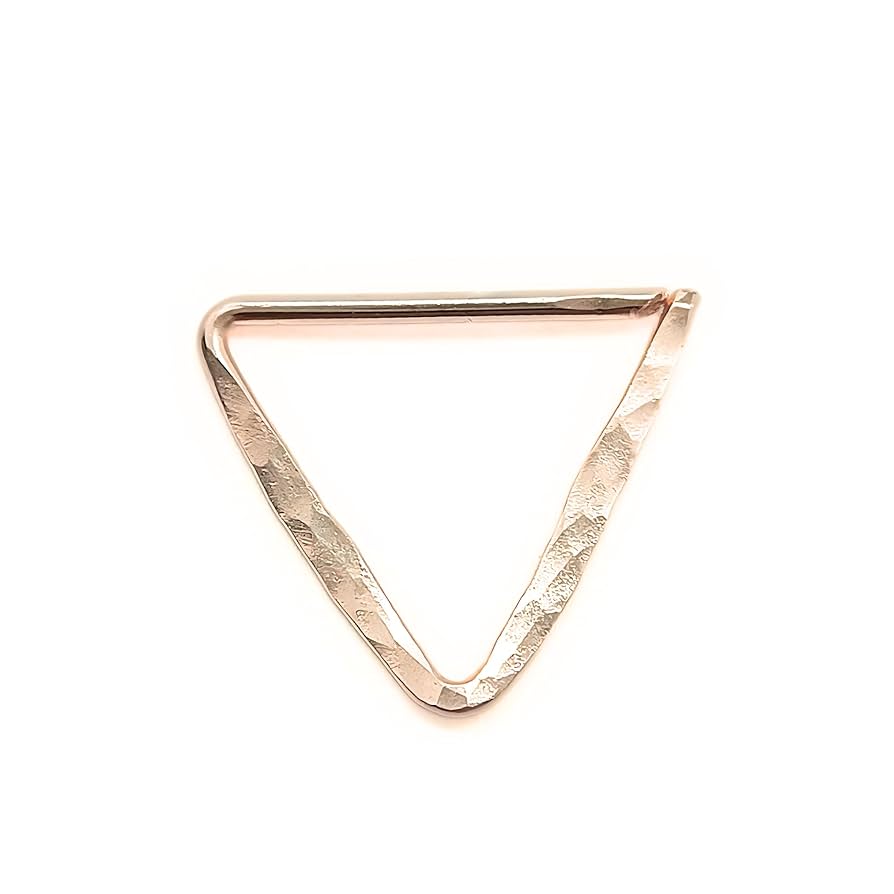 garnl　Triangle Pierce Pave Line Triangle Cartilage Piercing 925 Sterling Silver