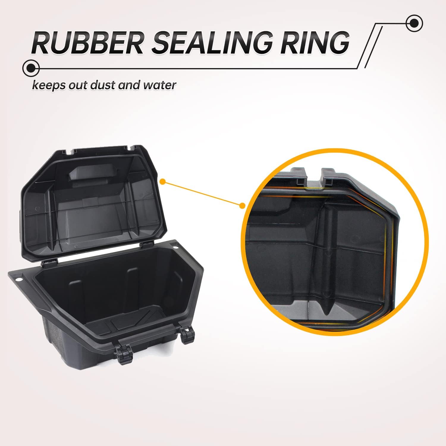 42 QT Rear Cargo Storage Box Compatible with Polaris RZR PRO XP/XP 4 / Turbo R 2020 2021 2022 2023 2024 2025 Accessories, UTV Water Resistant Rear Cargo Box Repalce #2883752