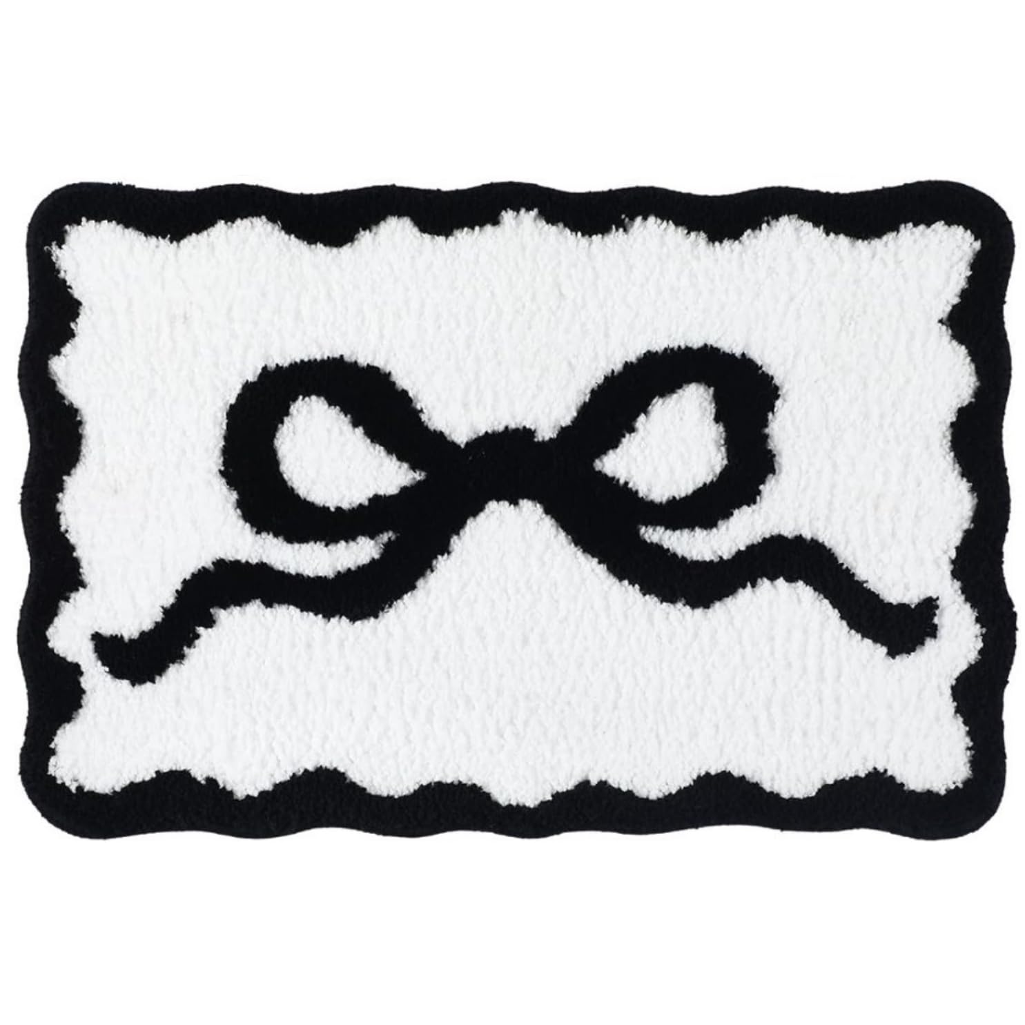 Bow Rug - Bow Shaped Bathroom mat - Handmade Premium- 30in 75cm - Pink bathmat - Designer Rugs