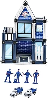 Generic Police Station Model Kit - Creative DIY Architecture Set, 125PCS