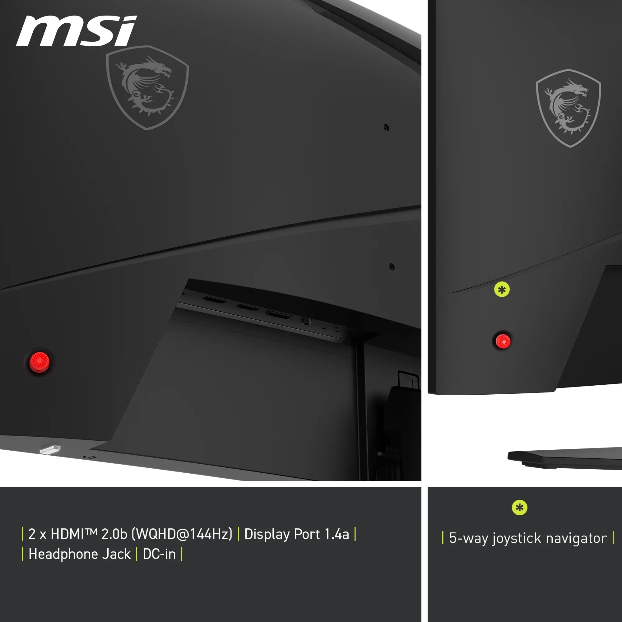 MSI MAG 275CQF E18 Écran Gaming incurvé 27" WQHD