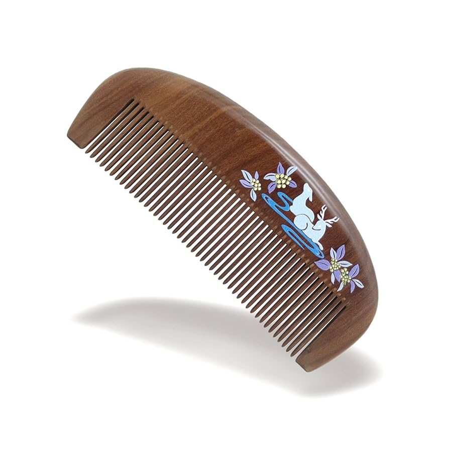 木製櫛コーム 楽天市場】天然檀の木櫛 檀木櫛 高級 二色木材 くし 櫛 メンズ