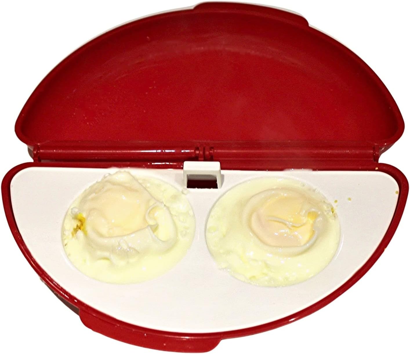 Dependable Industries inc. Essentials Microwaveable Microwave Omelet Pan and 2 Cavity Egg Poacher Set BPA Free Plastic Quick Egg Maker