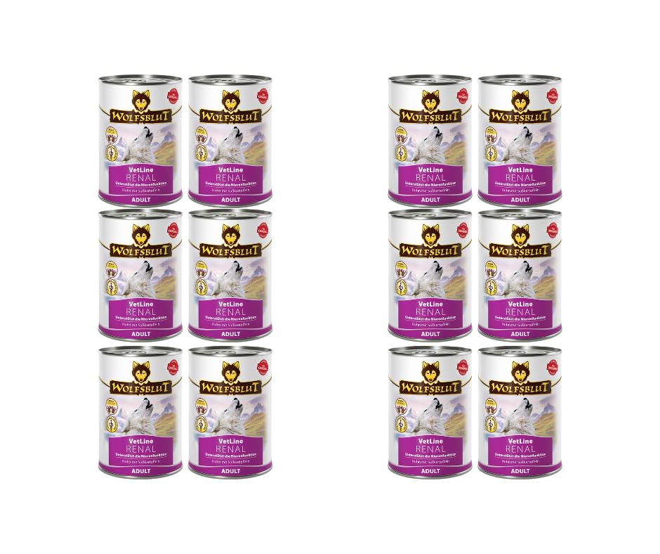 Wolfsblut Vetline | Hundefutter | Sparbundle | Sparpaket (2 x (6x395g), Renal)