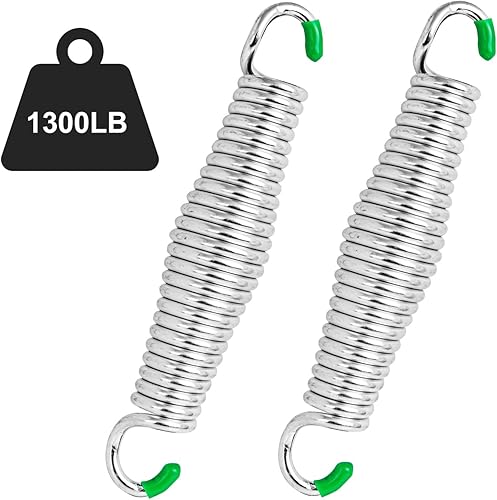 Miniatura 8 de Muelles oscilantes para porche, silla de resorte con capacidad para hasta 1600 libras, resortes cromados resistentes para sillas colgantes, montaje