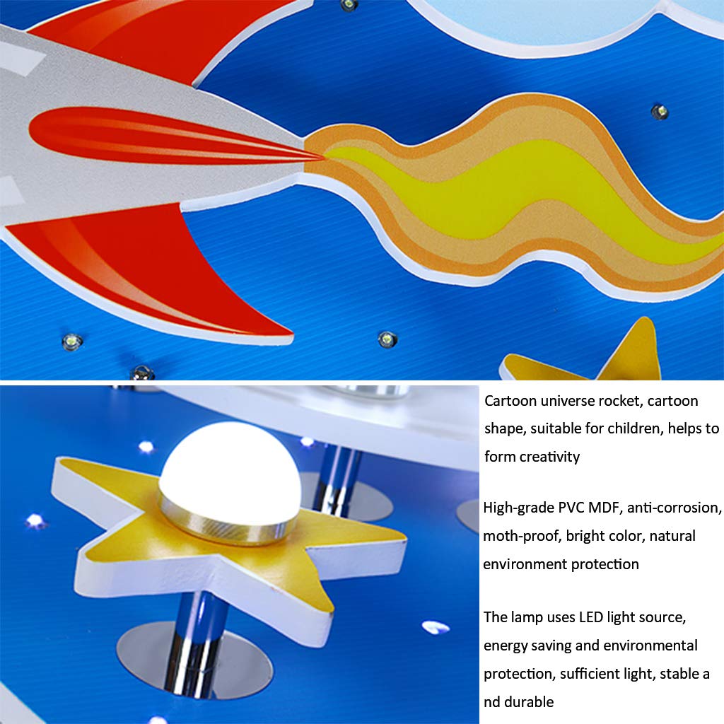 Lámpara De Techo Habitación Infantil Lámpara De Techo LED 35W Universo Creativo Cielo Estrellado Luces De Techo Ø61cm Regulable Con Control Remoto Dormitorio De Niños Y Niñas Lámpara