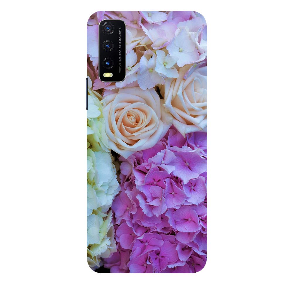 Premium ''Colorful Flowers'' Printed Hard Mobile Back Cover