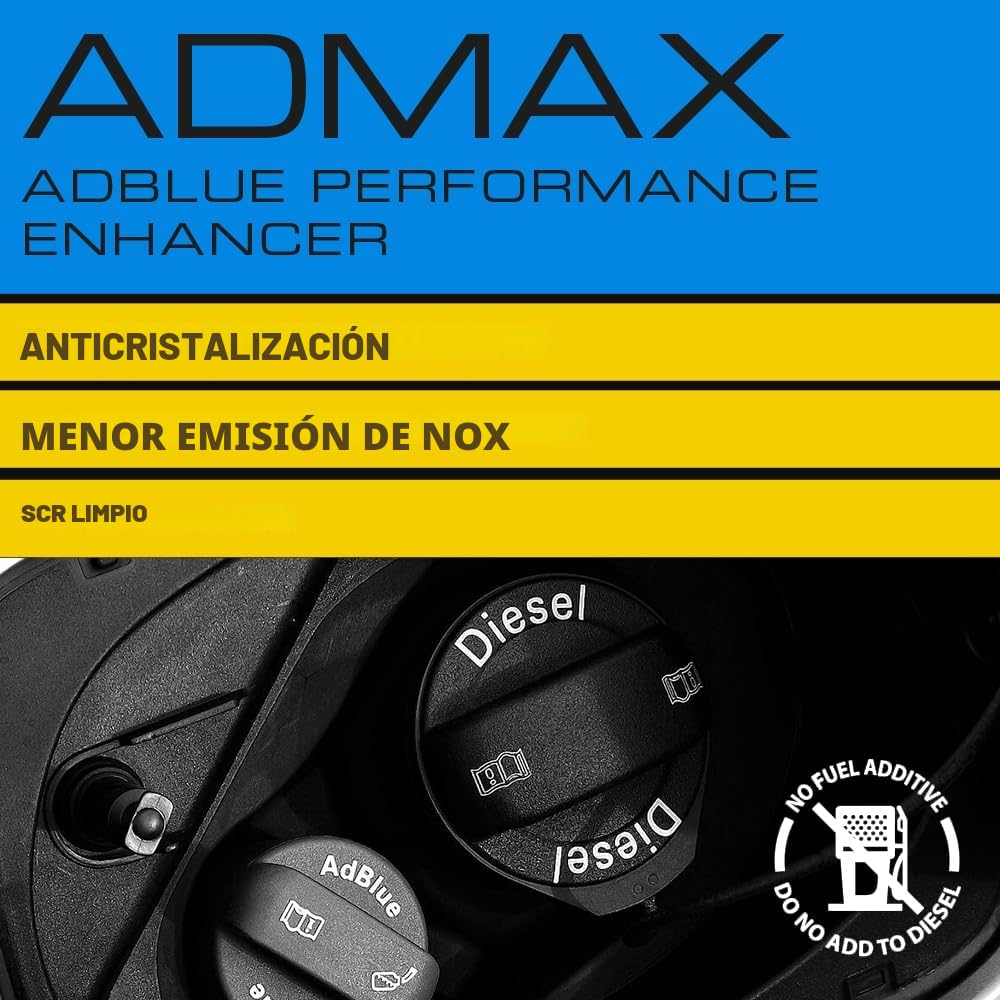 XENUM – ADMAX PRO – 250 ml – Anticristalizante, optimizador Adblue, limpiador SCR