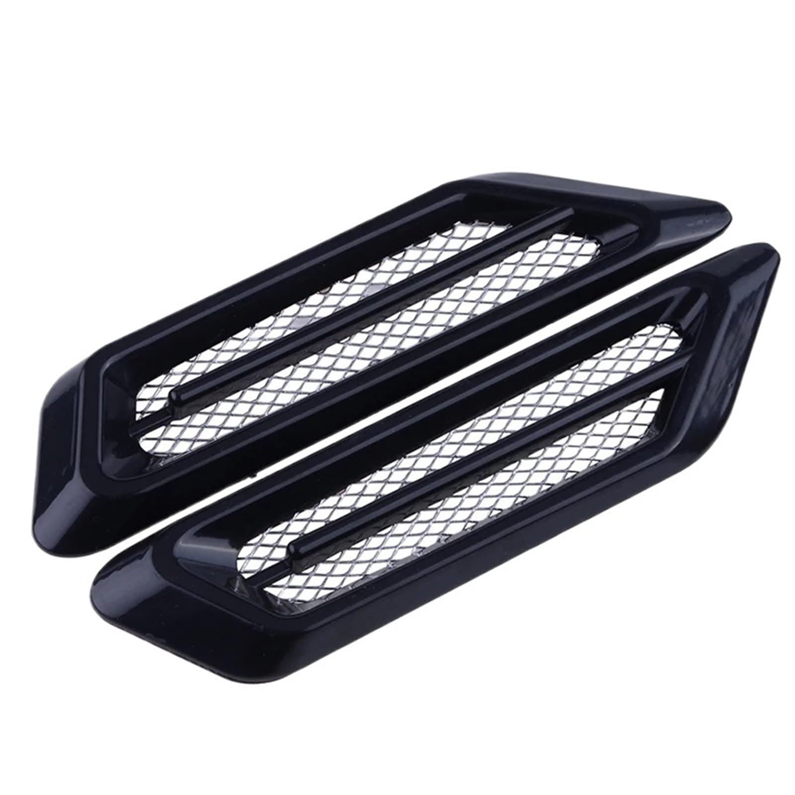 TILIEINE Car Front Side Air Vent Cover Car Exterior Air Intake Flow Side Fender Vent Wing Cover Trim Tuning Car Styling(Black)