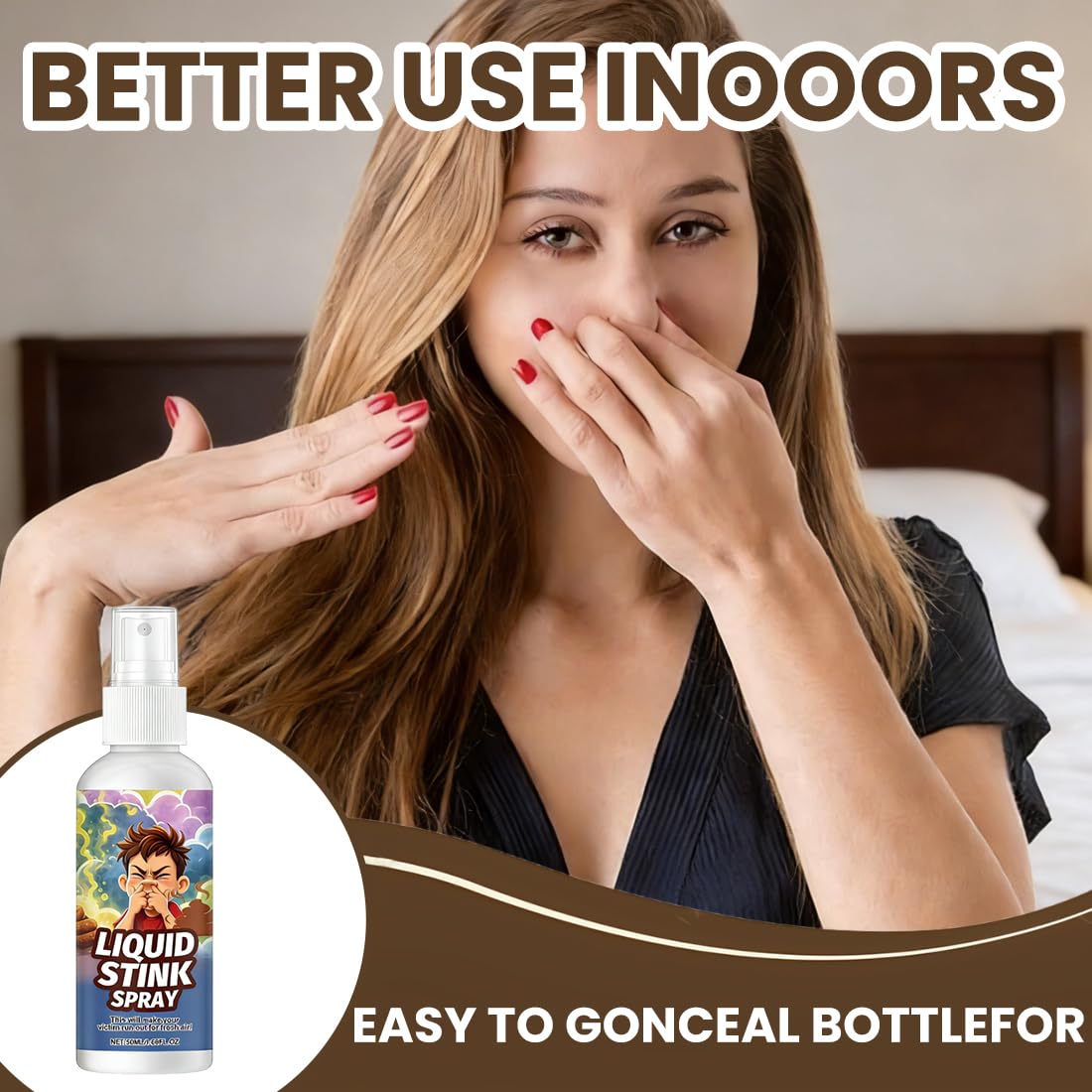 Spray Scoreggia Puzzolente Scherzo, Fart Spray Liquido Prank con Odore Forte, Gadget Divertente per Party Halloween, Scherzi per Adulti