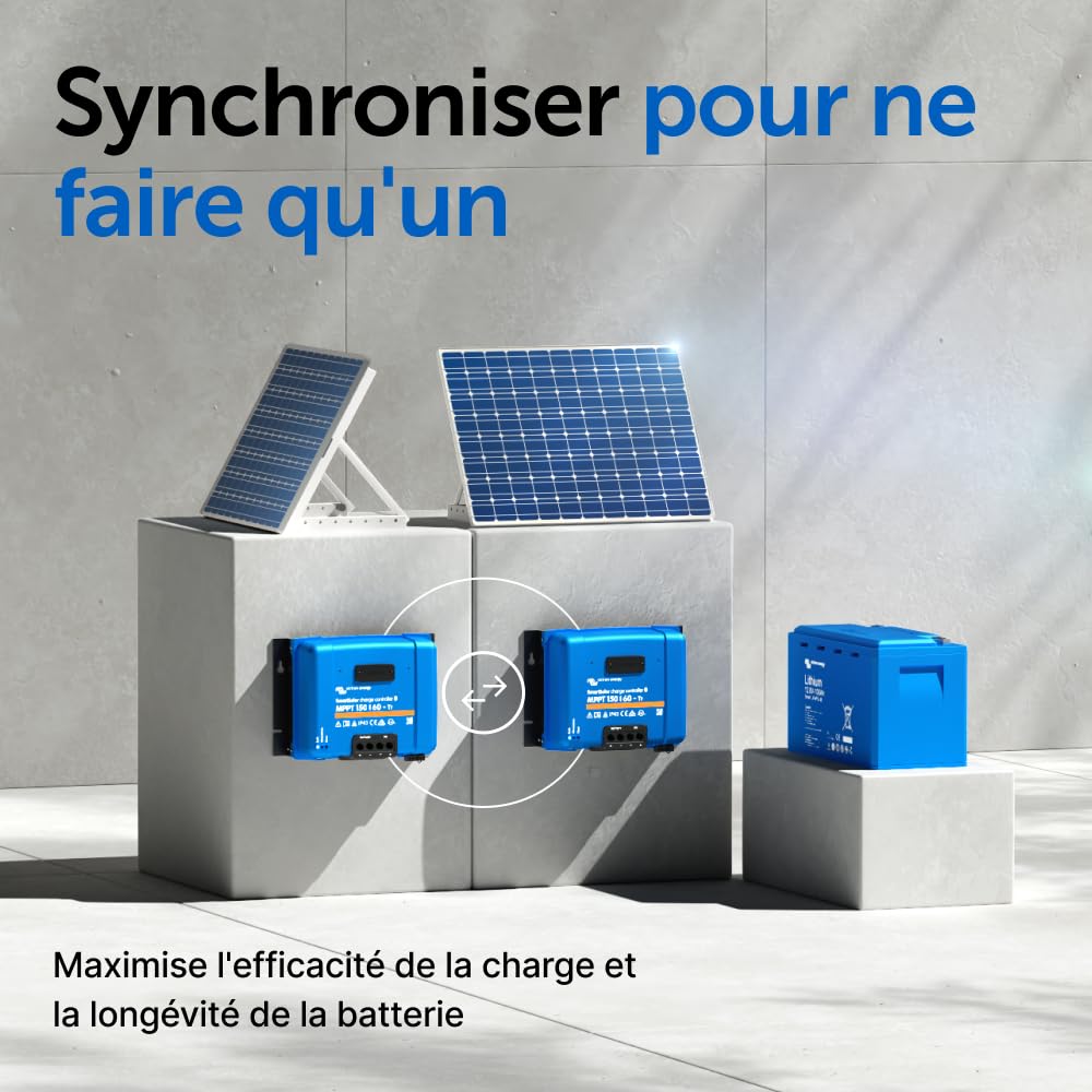 Victron Energy SmartSolar MPPT TR 150V 60 amp 12/24/36/48-Volt Contrôleur de Charge Solaire (Bluetooth)