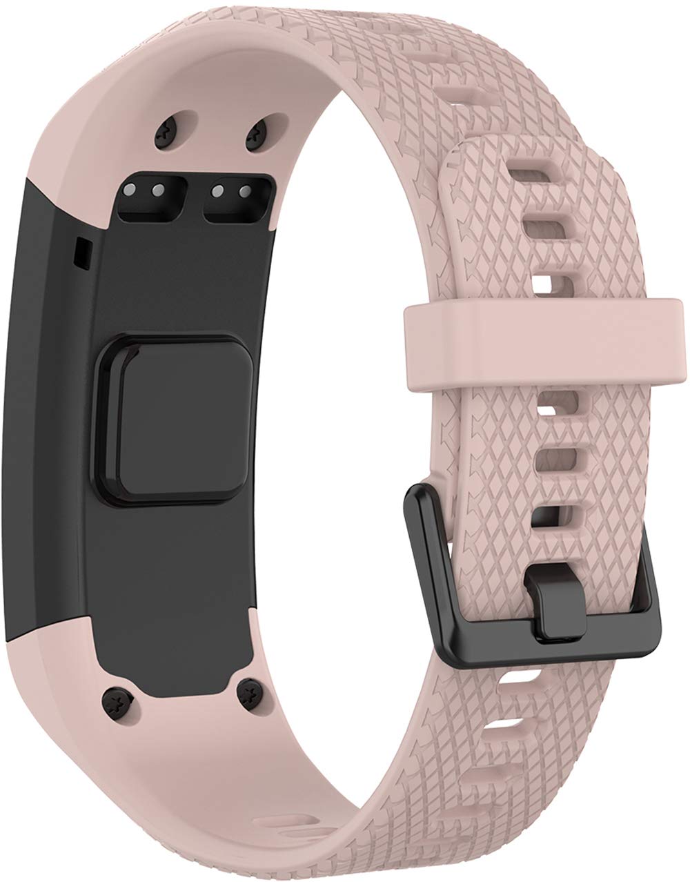 Just In Case Siliconen Bandje - Garmin Vivosmart HR Plus - Zwart - Foto 5