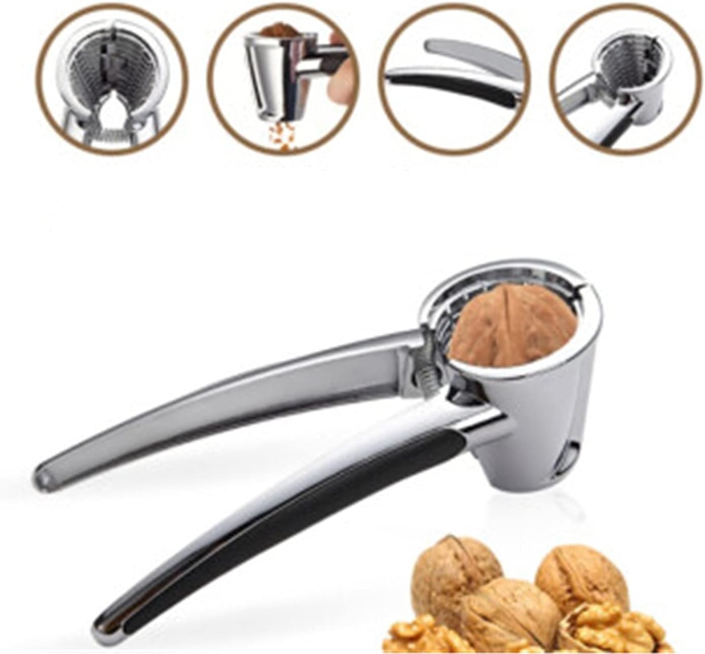 クルミ割り機 クルミクリップクルミ剥離ツール亜鉛合金クリップペカンペンチ 使いやすい