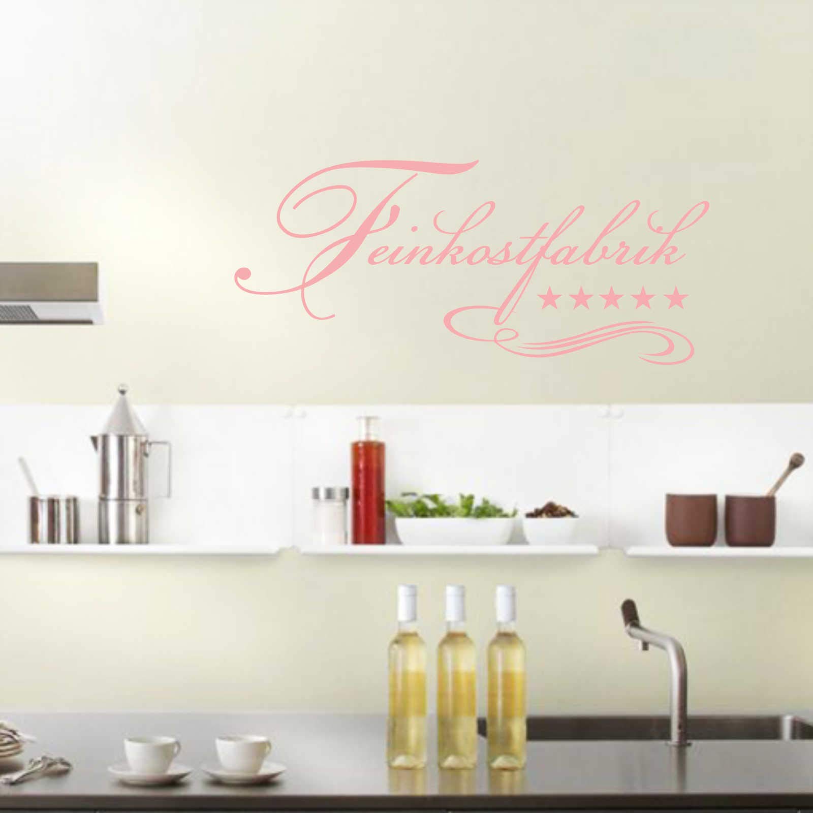 INDIGOS UG - Decalcomanie da muro - adesivi da parete - Murale - gastronomico, 120 x 53 cm - Rosa chiaro - Decorazione per soggiorno, camera dei bambini, ufficio, scuola