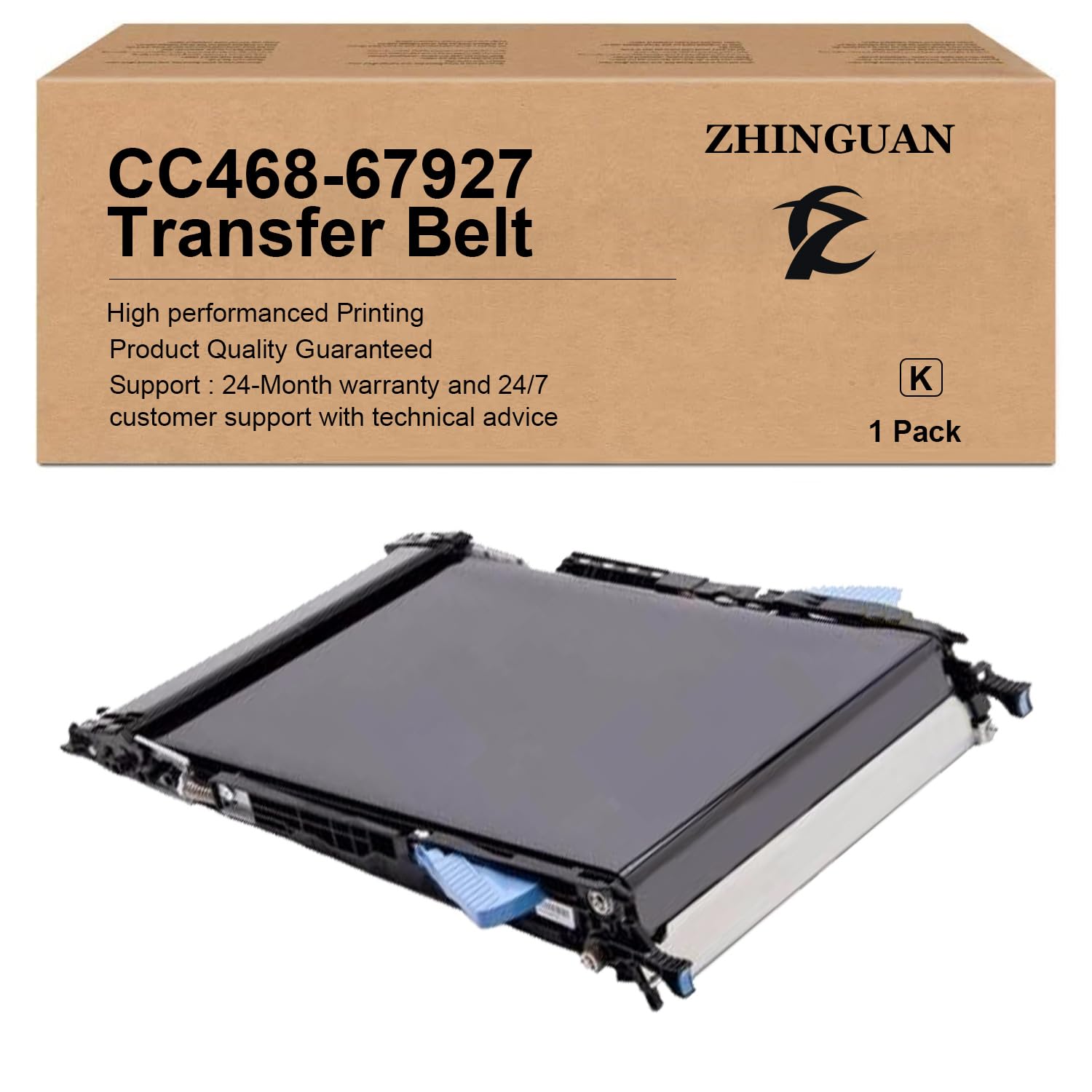 ZHINGUAN Remanufactured CC468-67927 CC468-67907 CF081-67904 CD644-67908 RM1-8177 RM1-4982 Transfer Belt Works for Color CM3530 CP3525 M551 M570 M575