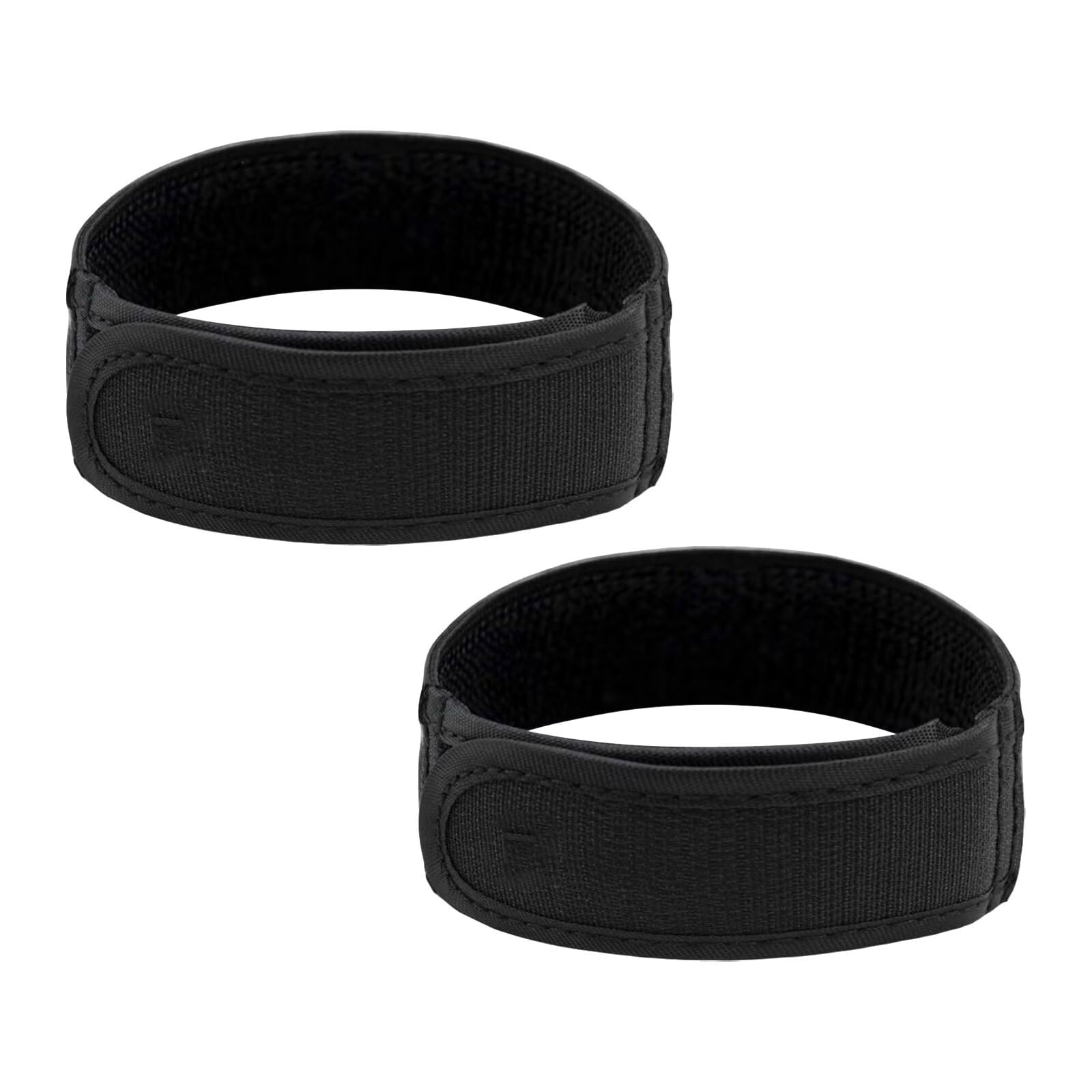 ANFAFFIA No Buckle Belt, 2 PCS Unisex Elastic Invisible Belts, Buckle Free No Show Belts for Men & Women, Adjustable Side Waist Belt, Durable Buckless Waistband for for Jeans Pants, Black - M