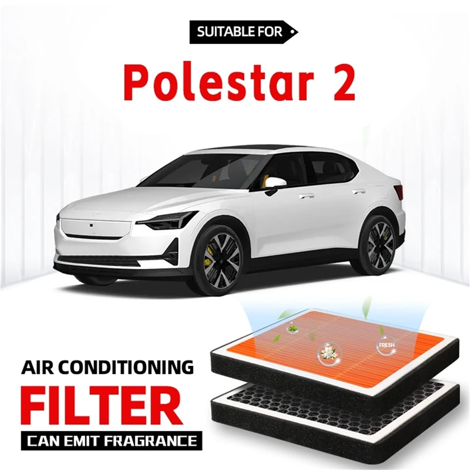 Filtr kabinowy Filtr kabinowy Polestar 2 Filtr powietrza Filtr klimatyzacji z węglem aktywnym z zapachem do oczyszczania kabiny samochodu