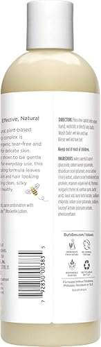 Miniatura 5 de Burts Bees Baby Shampoo  Wash Jabón de bebé libre de fragancia y sin desgarros  Botella de 12 onzas