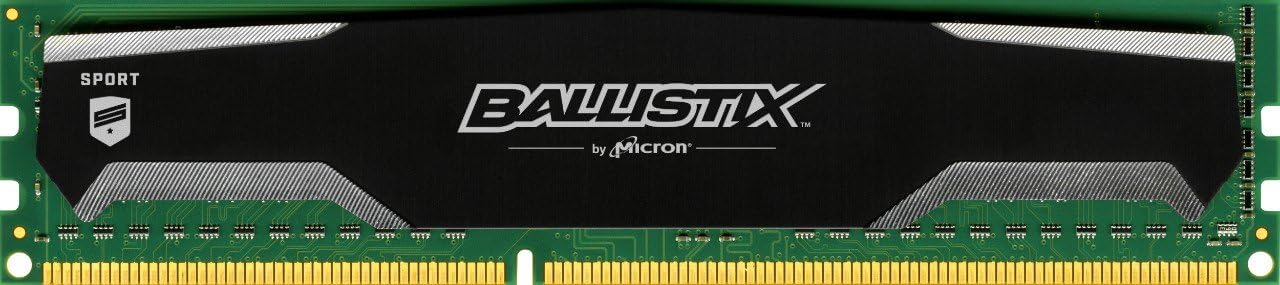 Ballistix BLS4G3D1609DS1S00CEU 4 GB DDR3 1600 MT/s (PC3-12800) CL9 1.5 V Sport UDIMM 240-Pin Memory