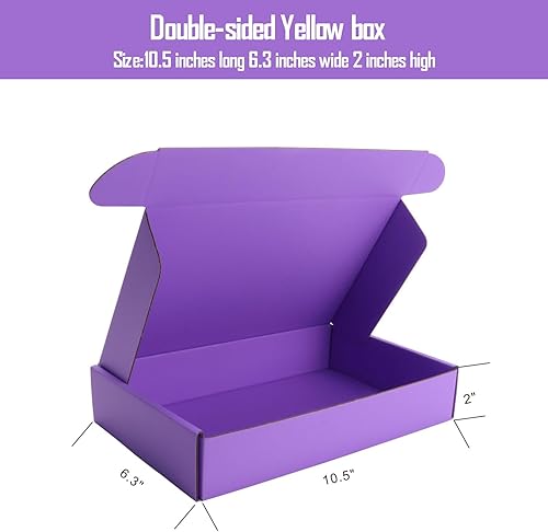 Miniatura 29 de Cajas de embalaje de envío verdes kaxilu 20pcs Cajas de envío L10.5xW6.3xH2 pulgadas Embalaje adecuado para comercio electrónico Verde-20