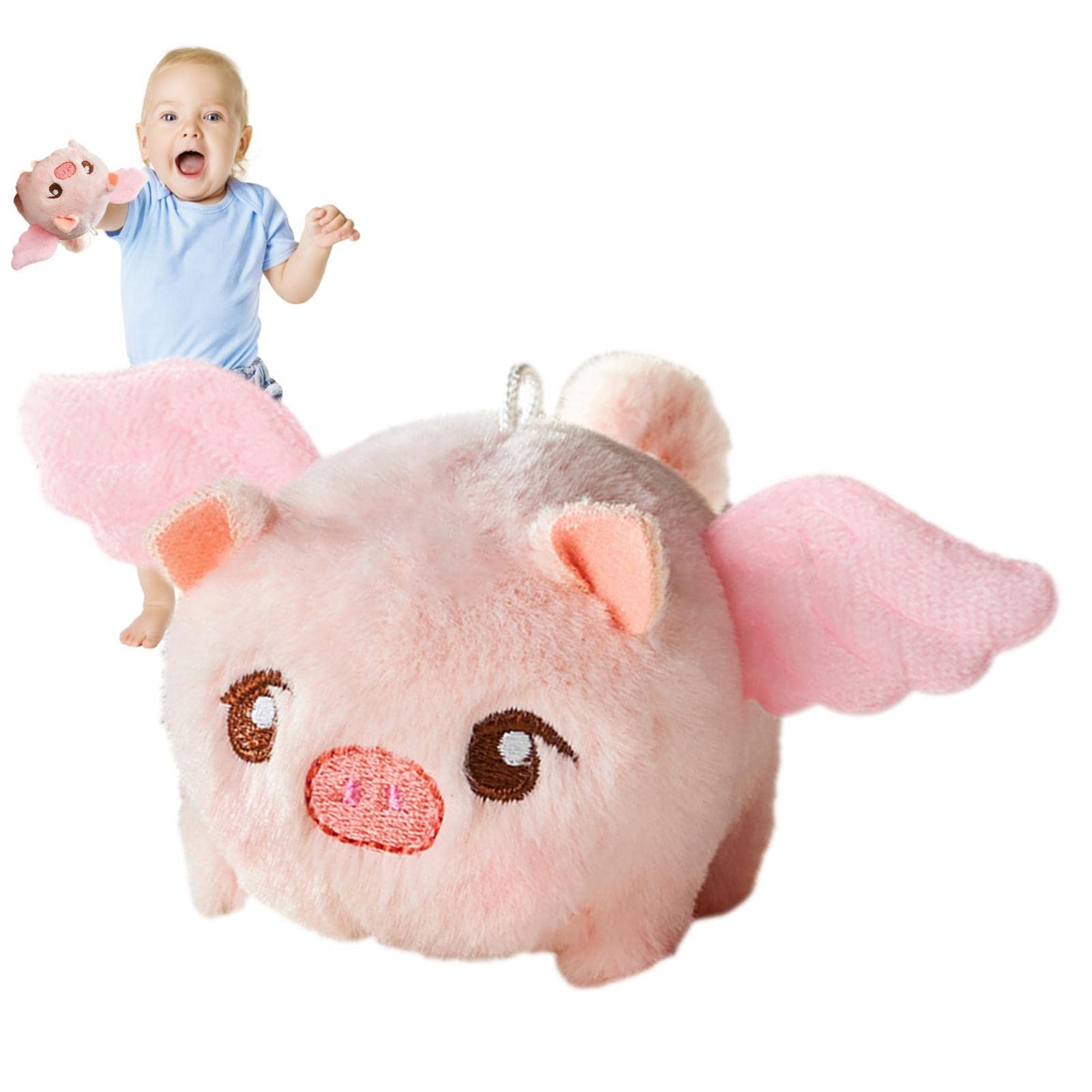 Peluche Cochon Rotation Queue Mécanique Marche