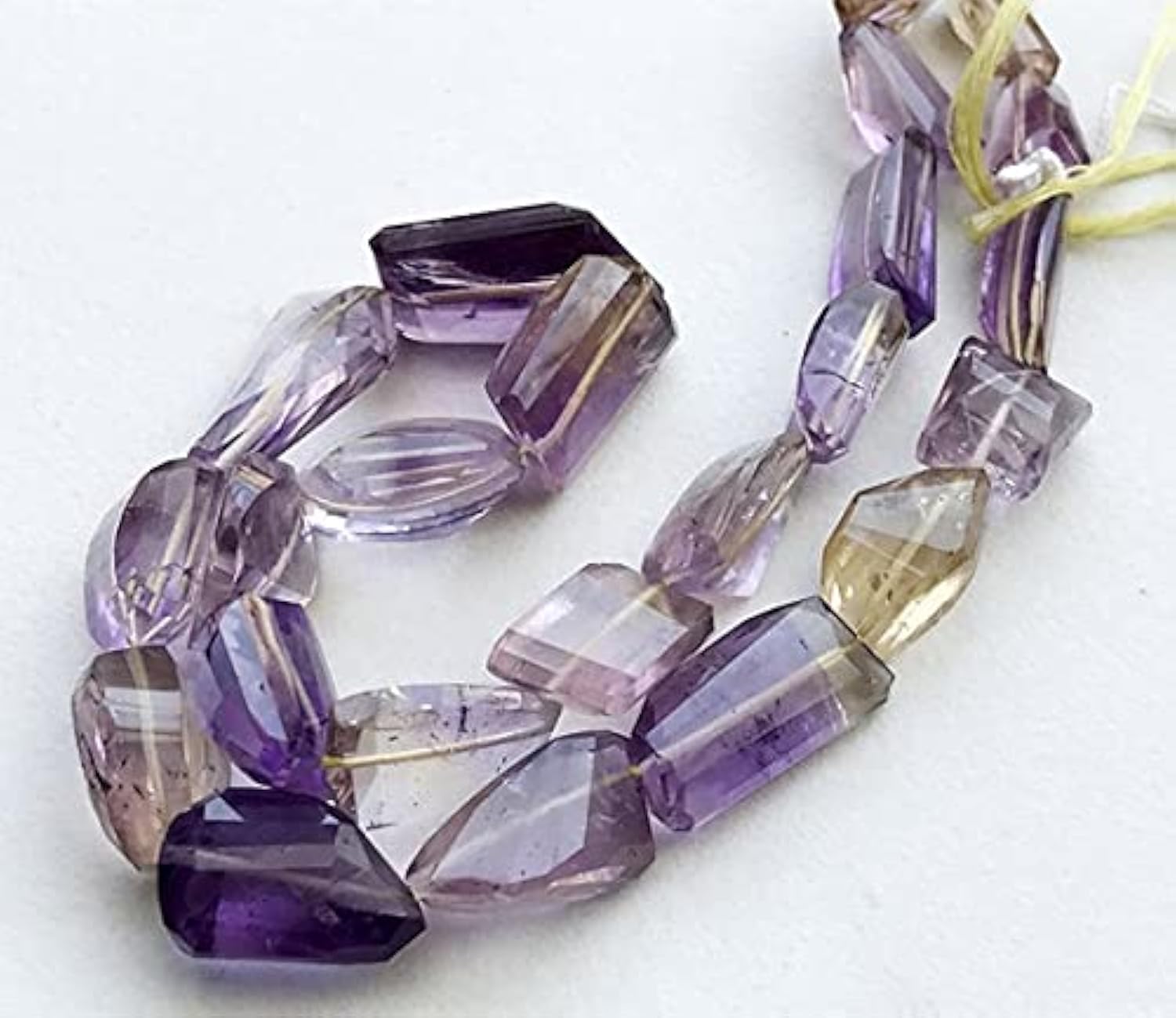 Ametrine Faceted Tumbles LKBEADS pour collier en pierres naturelles de 16-20mm
