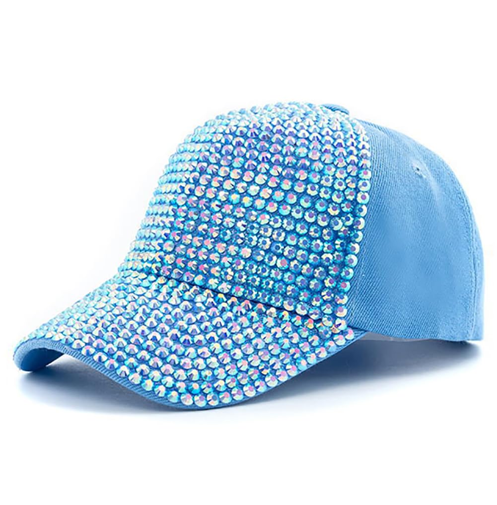 Cappello da Baseball in cotone Denim personalizzato con borchie con