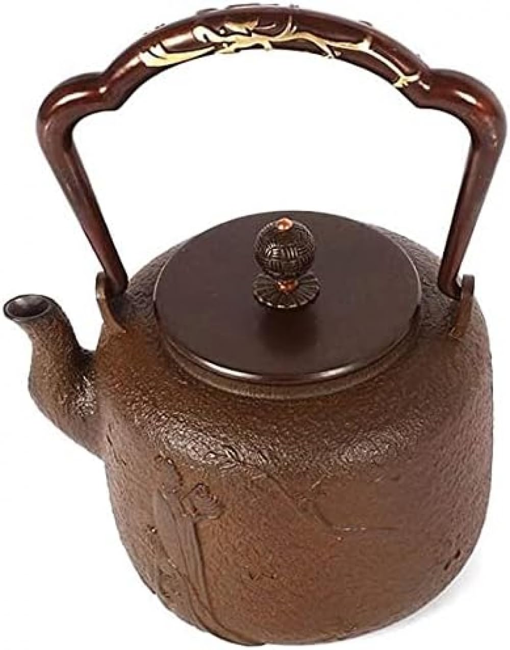 Teiera Tetsubin in ghisa per tè sfuso, piccola teiera giapponese vintage resistente al calore, per feste, ufficio, casa, 1,3 l