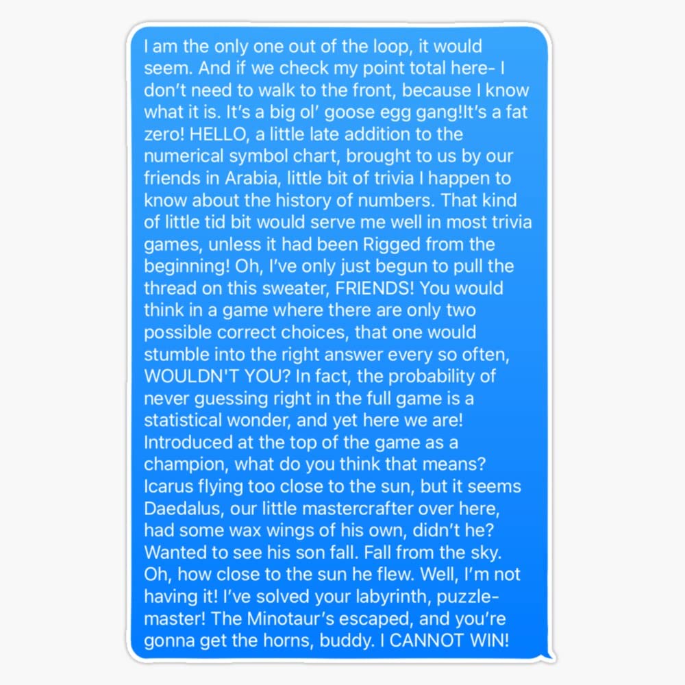 Brennan Lee Mulligan Rant Sticker Vinyl Bumper Sticker 6 Mil Thick - Size 5