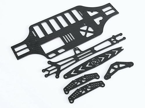 TT01 Pure Carbon Chassis Frame Plate KitUpper Deck RC Parts para Tamiya TT-01