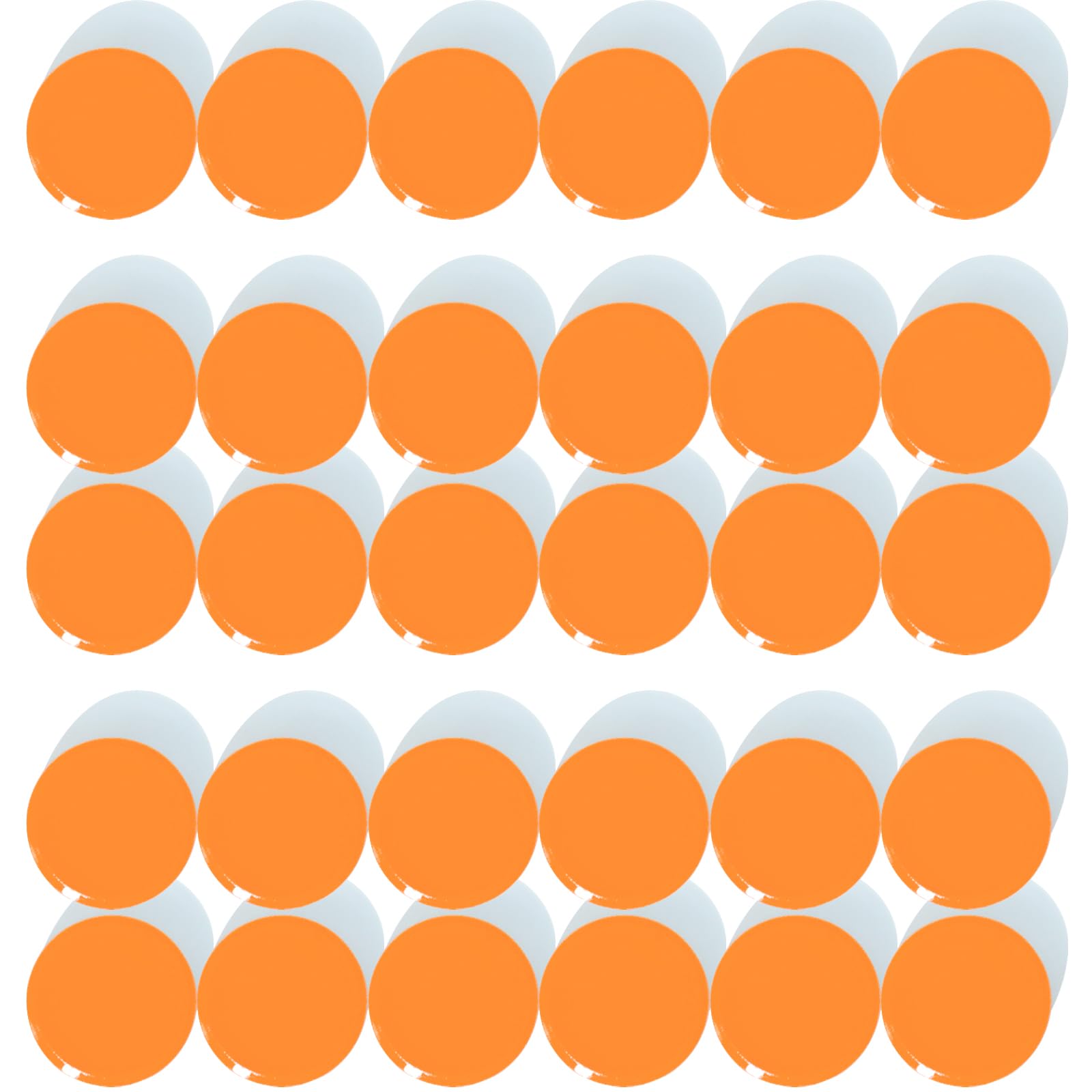DUJEQM Fridge Magnets 30PCS Orange, Strong Magnet Mini Round Decorative Magnets