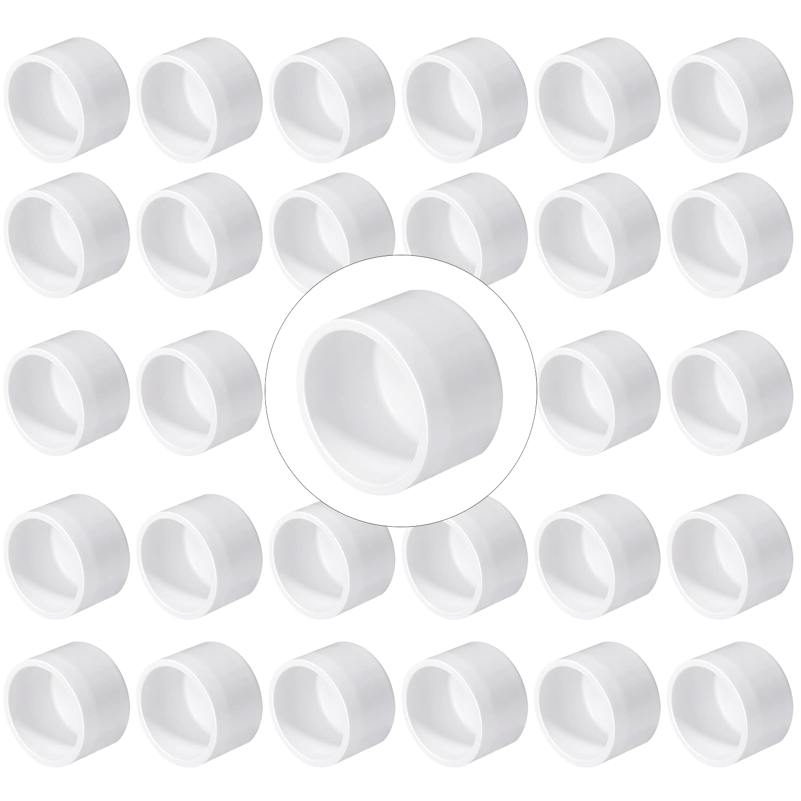 Buy 30 Pack 1”PVC Pipe End Cap Fitting, SCH 40 Furniture Grade PVC Pipe