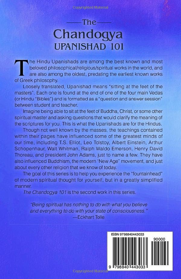 Miniatura 2 de The Chandogya Upanishad 101 a modern, practical guide, plain and simple (The Ancient Hindu Enlightenment Series)