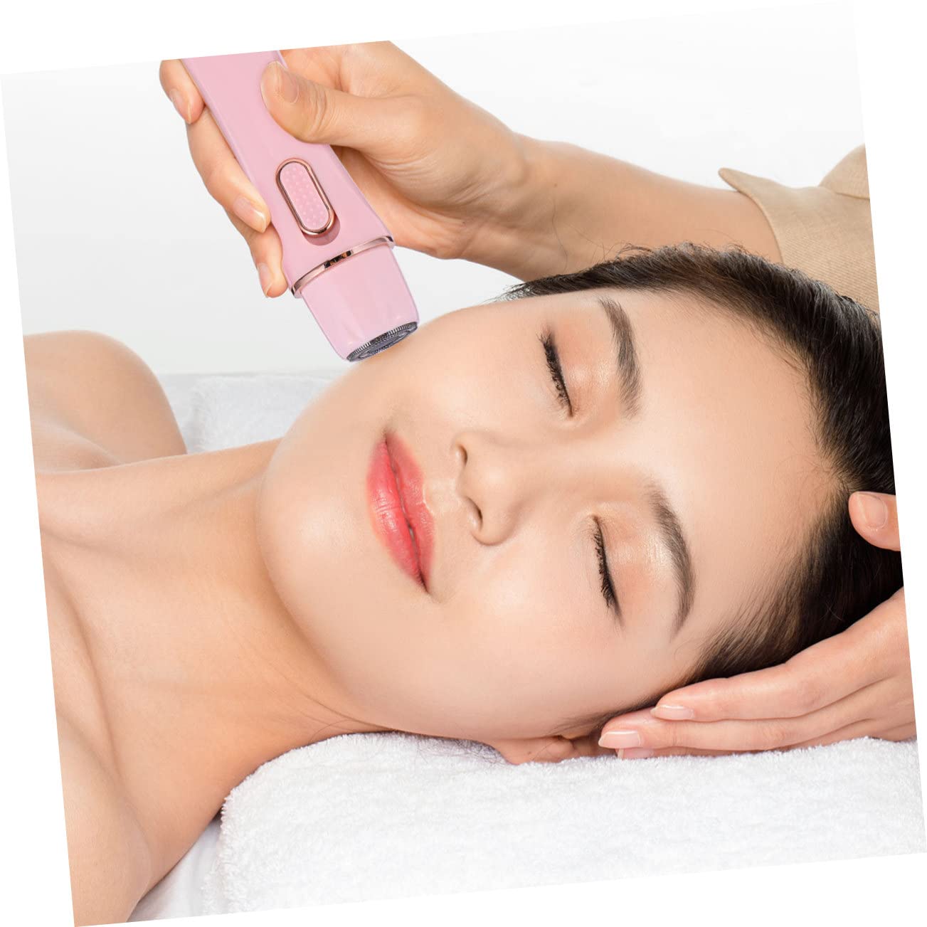 DOITOOL 4-in-1 Elektrischer Haarentferner für Damen mit USB Ladung Schmerzfreie Haarentfernung Abs Material Inklusive Nasenhaarschneider und Augenbrauen Trimmer für Reisen und Tasche