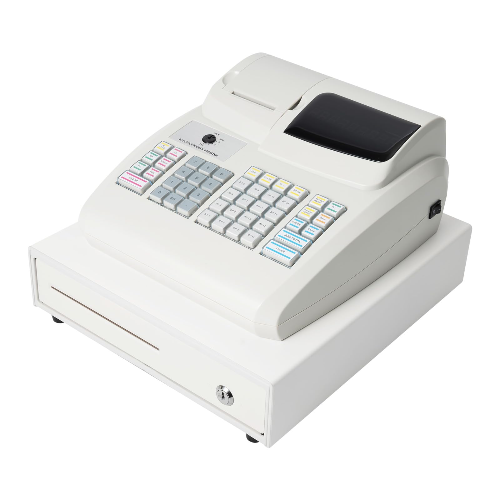 Electronic Cash Register レジスター Amazon.co.jp: 電子キャッシュレジスター-47キー 8 店員 16 部門